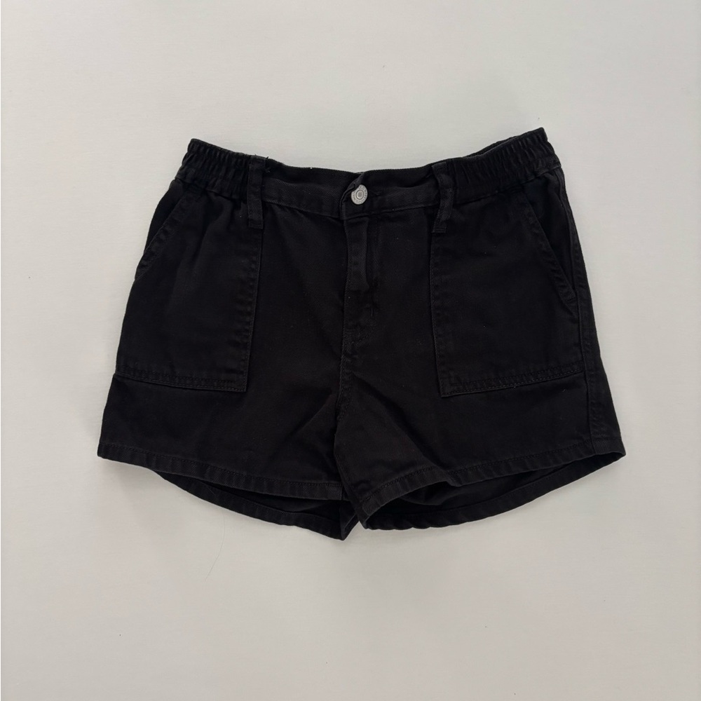 Old Navy Girls Black Cargo Shorts Versatile Design